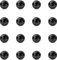 WillTen 16Pcs Kugel Schwarz, 5mm Kugeln 1,6 Zungenpiercing, Bauchnabelpiercing für Industrielle Schmuck Nippel Zunge Augenbraue