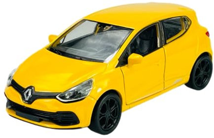 Welly Renautl Clio IV Gelb 5 Türer Typ X98 Ab 2012 1/34-1/39 Metall Modell Auto Die Cast Neu im Kasten