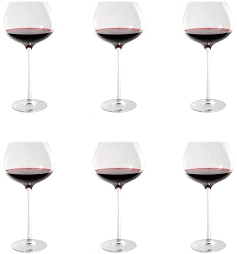 YYGHF Bicchieri da vino rosso 780ML/26.3OZ Bicchieri da vino in cristallo Bicchieri da vino in cristallo dal design ultra elegante Confezione regalo calice premium per ogni occasione (Rosso B)