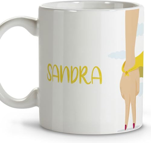 LolaPix Regalos padrinos. Tazas personalizadas. Tazas de cafe. Regalo madrina. Regalos para madrinas. Taza cerámica 330 ml.