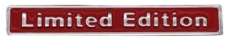 3D Chrom Metall Aufkleber Auto Styling Limited Edition Emblem Abzeichen Motorrad Aufkleber (Color : B)