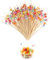 Cocktail Sticks for Food, 200 PCS Cocktail Picks, Fancy Cocktail Toothpicks for Appetizers Skewers Bamboo Cocktail Picks for Party Decoration, Bamboo Sticks for Charcuterie Sandwich Burgers Fruit