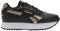Reebok Women's Glide Ripple Double Sneaker, Black/White/Rose Gold, 7 UK
