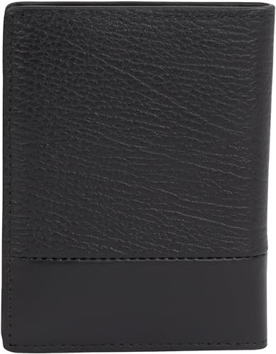 Calvin Klein Portefeuille Homme Subtle Mix Bifold en Cuir, Noir (Black Grain/Smooth), Taille Unique