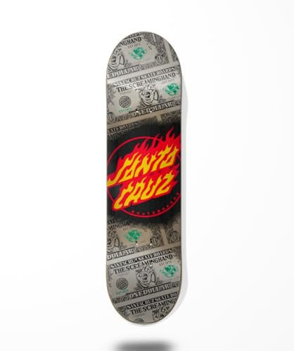 Santa Cruz Skateboard Deck – Dollar Flame Dot 7 Ply 8,0 x 31,60 Zoll