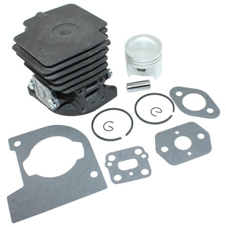 BEUAOCK Kit Cilindro pistone Compatibile con Husqvarna 122C, 122L, 122LD, 122LDX, 122LK, 122R, 122RJ, 122HD45, 122HD60, 522HD60S, 522HDR60S, 522HD60X, 522HDR60X