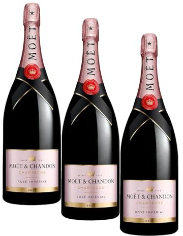 Moët & Chandon Rosé Impérial Champagne, Magnum, 150cl (Pack of 3)