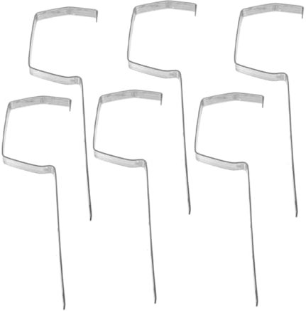 SEWACC 6 Stück Metall Regenrinnen Halterungen Robuste Rinnenstützen für Effizienten Wasserfluss und Stabile Struktur für Dachrinnen und Abflussanlagen