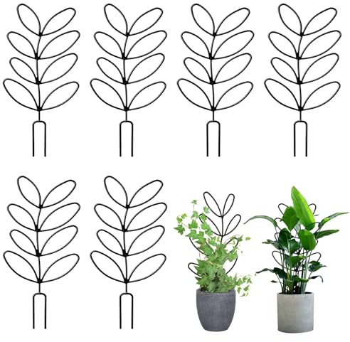 6 Stück Rankhilfe Pflanzenstütze Rankhilfe Zimmerpflanzen Rankgitter für Monstera Blumen und Pflanzen Hoya Garten