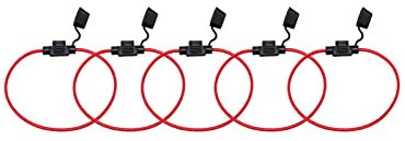 KOLACEN Automobile voiture camion en ligne 16 AWG porte-fusible pour mini fusible de type lame (paquet de 5)