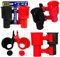 Robo Cup Porte-gobelets pour Les Boissons Chaise Golf Plage Bateau pôle Canne à pêche Panier bâtons de Tambour marchette Fauteuil Roulant Rouge Microphone et Noir