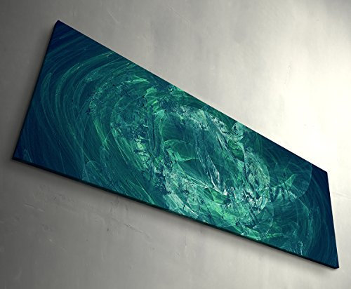 Das Seehaus - original Paul Sinus Enigma - Abstrakter Kunstdruck - Leinwandbild - Wandbilder XXL - tolle Qualität aus Deutschland 150x50cm