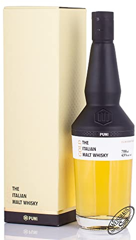 PUNI - Gold - Single Malt Whisky - 43% Alcool -Origine : Italie - Bouteille 70 cl