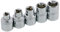 Neilsen CT4028 5pc 1/2in DR Tri-Point Socket Set for Injector Pumps, Sizes: M5-8mm, M6-10mm, M8-12mm, M10-15mm, M12-16.5mm