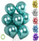 Unisun Luftballons Metallic, 20 Stück 12 Zoll Dick Chrom Metallic Grün Ballons Helium Glänzender Ballon für Geburtstag Baby Shower Hochzeitstag Festival Karneval Partydekorationen (Grün)
