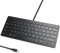 Powboro Upgraded PC Computer Laptop Mini USB Wired Keyboard for Mac and Windows 78 Scissor Keys Small Super Thin Compact Multimedia Keyboard (Black)