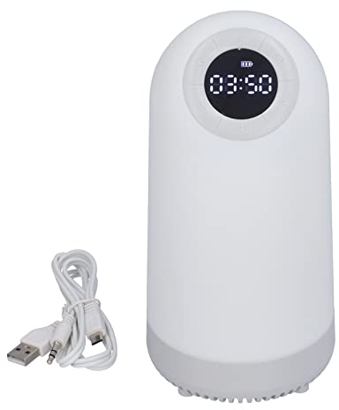 Tnfeeon Wake Up Light, Sunrise Wecker Digitaler Wecker Drahtloser Lautsprecher Nachttisch Nachtlicht für Kinder Erwachsene Schlafzimmer