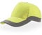 Mivaro Herren Warnschutz Cap Basecap Mütze mit Reflektionsstreifen Orange/Gelb, Größe:Einheitsgröße, Farbe:Gelb