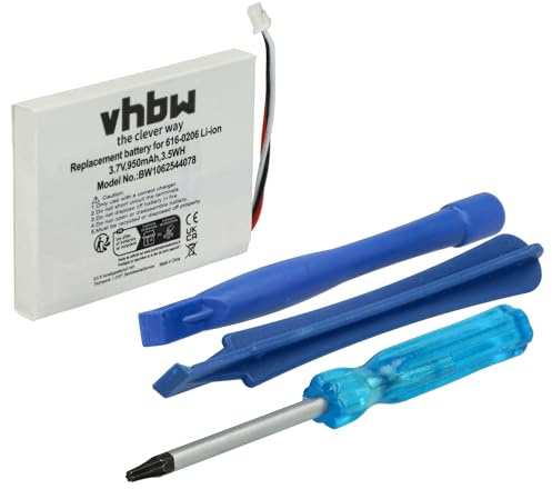 vhbw Akku kompatibel mit Apple iPod Photo M9830TA/A | M9830X/A, M9830KH/A, M9830LL/A MP3-Player Musik Player (900 mAh, 3,7 V, Li-Ion)