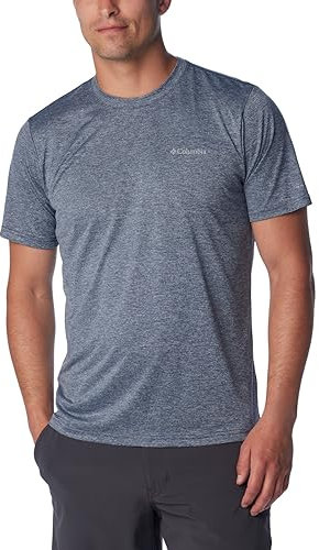 Columbia Herren Hike Crew Wandershirt, College-Marineblau-meliert, XX-Large