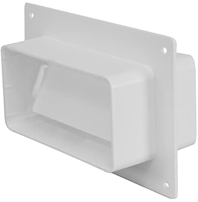 220x55mm Connector with Backdraught Shutter/Non-Return Damper Flap - Rectangular Joint with Flange