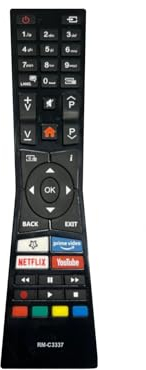 azurano Mando a Distancia para JVC RM-C3337, RCA243100P, 30102234, VESTEL