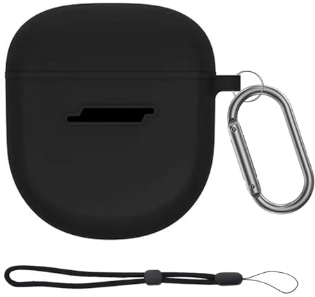 WKYMY Silicone Earbuds Case Cover Compatible with Bose Quietcomfort Earbuds II Case Cover Silicone Soft Shockproof Protective Case for Earbuds Case Cover with Keychain