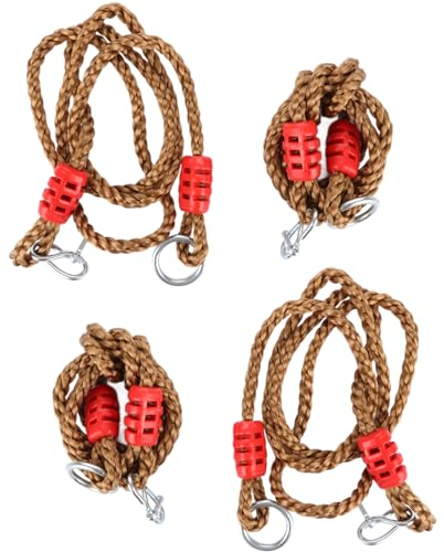 WOPPLXY 2 Paire Corde Balancoire Exterieur, 1.8m Corde Balancoire Réglables, Cordes Balancoire Sangles pour Balançoires, Hamacs, Camping