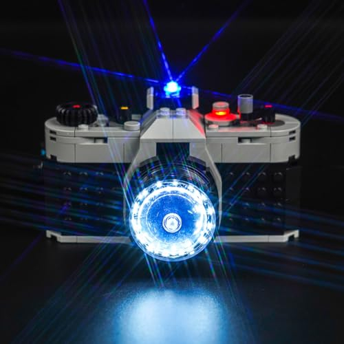 LocoLee Licht Kompatibel mit Lego 3in1 Retro Kamera 31147, Nur Lichter Set - Kein Modell, Licht BeleuchtungSet Compatible with LEGO 31147 3in1 Retro Kamera