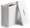 Slimline Wooden Bathroom Storage Unit, Toilet Roll Paper Cabinet, Compact Shaker, Multi-Purpose Cleaning Tidy Box