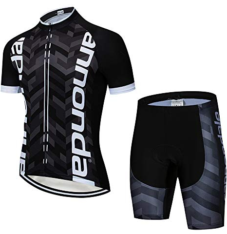 Herren Radtrikot Set Herren Fahrradbekleidung Set Fahrradbekleidung Sommer Fahrrad Trikot mit Sitzpolster für Radsport