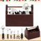 7 Stück Miniatur Werkzeugkasten Set, Werkzeugkiste Wichteltür Zubehör Weihnachten, Mini Holz Werkzeugkiste, Werkzeug Puppenhaus Garten Miniatur Deko für Kinder Geschenke, Zubehör (A)