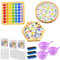FGen Travaux Manuels Kits de Sous - verres,DIY dessous de verre en mosaïque,Bricolage Artisanat Kits Sous - verres,Kit d'artisanat sous-verre en mosaïque,DIY Mosaïque Verre Sous - verres