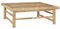 Sufrk Gartentisch Terrassentisch Wetterfest Lounge Tisch Outdoor BalkonhäNgetisch 65x65x30 cm Bambus
