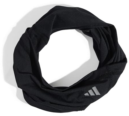adidas Unisex Climacool Necksleeve Apparel Head Neck Covering, Black/Reflective Silver, M