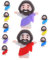 HOMOCONO 10St Jesus-Statuette aufblasbare Requisiten Cartoon-Statuen Mini-Statue Jesus-Statuen christliche Geschenkideen Ostern Jesus zu Ostern Mini-Jesus-Figuren PVC Sky-Blue