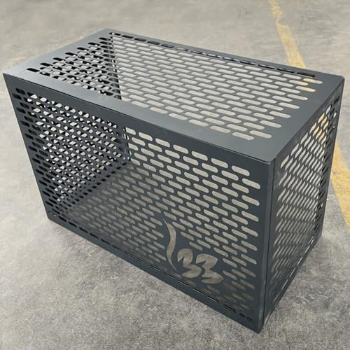 Klimaanlagenzaun Mit 4 Paneelen,Klimaanlagenabdeckungen For Wandeinheiten,Sichtschutzwände Aus Stabilem Aluminium,rechteckige Schutzabdeckung For Außenkondensatoren,Käfiggitter For Klimaanlagen(108*56