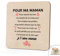 Cadeau Fete Des Meres Cadeau Maman Anniversaire Fête Des Mères Pour Maman Dessous De Verre Bois Femme Original Utile Cadeaux Mere Idee Cadeaux Personnalisé Pour Belle Mere Retraite Noel Saint Valentin