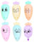 Colored Highlighters, 6X Pastel Highlighter Set, Chisel Tip Quick-Dry Markers, Cute Carrot Shape Design, Fluorescent Ink, Ideal for School, Studying, Note-Taking, Coloring, 6x2.5x2.5cm Multicolor
