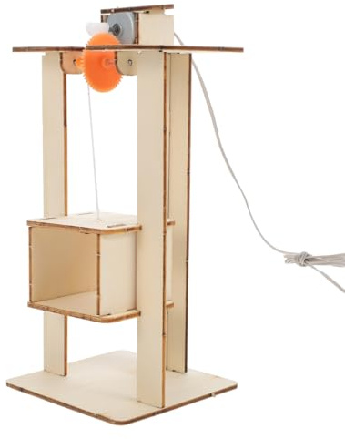 Handgefertigtes Aufzugsmodell, Khaki, Selbstgemacht Bausatz | Science Education, Entwicklung von Hobby und Interesse, für Kids und Junge Leute