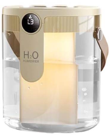 Rechory Humidifiers for Bedroom | Cool Mist Humidifier - 1.5L Water Tank Diffuser Wireless for Dorm Plants Bedroom Household Desk Apartment Nursery Indoor