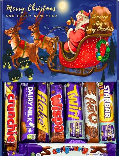 Benerry Chocolate Gift Box Hamper - 8 Treats Gift - Dairy Milk Style Sweet Box of Chocolates
