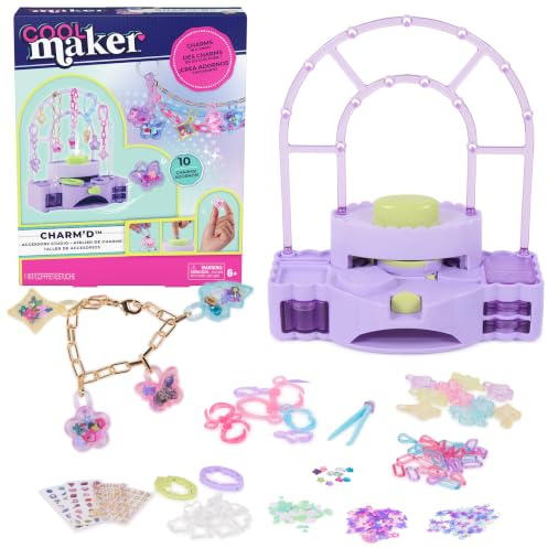 Cool MAKER Charm'd Anhänger Studio, ab 7 Jahren | Individuelles Gestalten | Für 10 Anhänger | Einfache Handhabung | Mit Aufbewahrung | Eigene Anhänger kreieren
