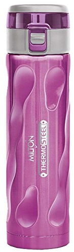 Stylish-500 Thermosteel Water Bottle, 16.9 oz (500 ml) 18/8 Stainless Steel (Purple)