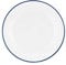 Nicola Spring Farmhouse Side Plates - 16cm - 6pc Appetiser Plates Set with Blue Rims - Microsafe Safe Porcelain Dining Set Starter Crockery Dishwasher Safe Serving Dishes