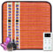 HealthyLine Far Infrared Small Heating Pad - Soft Mat Filled with Amethyst, Tourmaline and Obsidian Gemstones - Negative Ion Therapy, EMF Blocking, Pain Relief - Inframat Pro