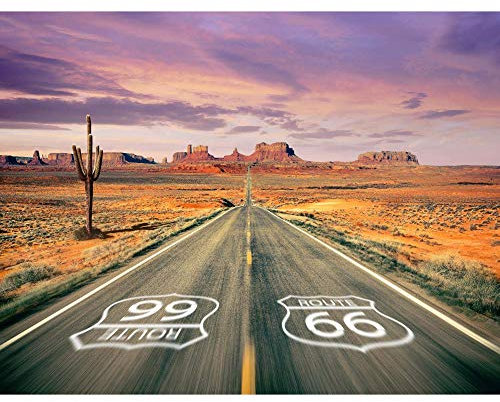 Fototapete Route 66 Wand Tapete Wohnzimmer Schlafzimmer Büro Flur Dekoration Wandbilder Moderne Wanddeko Grand Canyon Tapeten,150cmX105cm(59.1 by 41.3 in)
