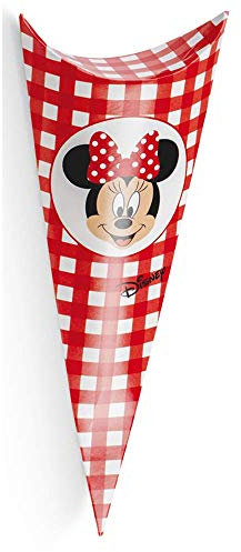 Bomboniera Astuccio Scatolina Portaconfetti Cono - Minnie Mouse Disney x 10 PZ.- 68021