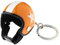 Lankater Personalisierte Motorradhelm Schlüsselanhänger/Keychain, Helm Form Keychain Auto-schlüssel-anhänger Tasche Anhänger (orange)