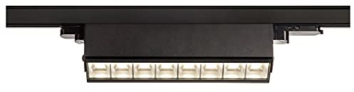 SLV 3 Phasen System Leuchte 3~ SIGHT MOVE DALI / LED 3-Phasen-Strahler, Spot, Decken-Strahler, Decken-Leuchte, Schienensystem, Innen-Beleuchtung / 4000K 26.0W 3100lm schwarz dimmbar, 1004692